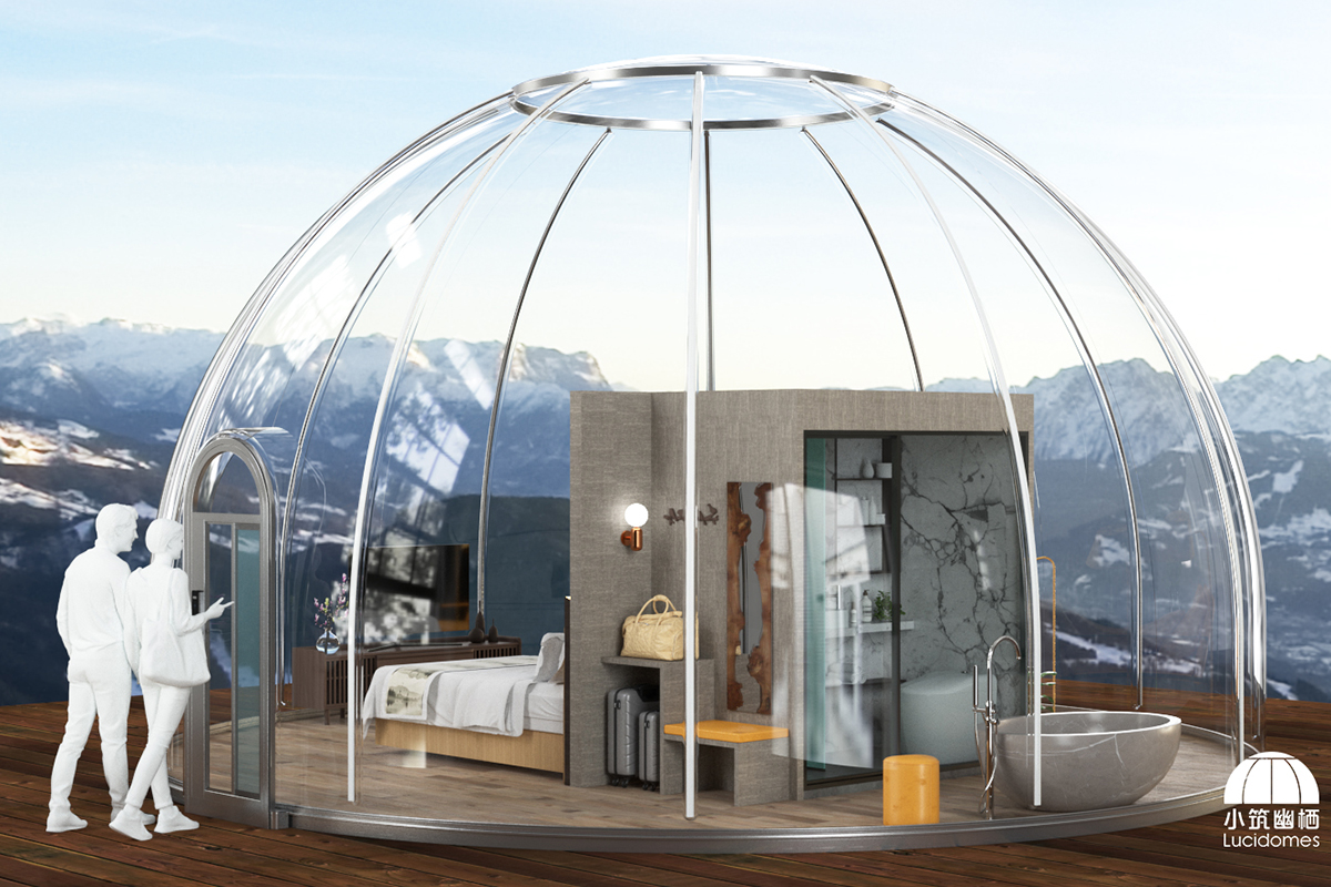 全透明的星空房,外形美观,等你来体验(图1) 全透明的星空房,外形美观,等你来体验(图1)