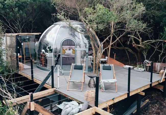 透明星空房打造极简民宿风，藏匿于山水间的浪漫(图4)
