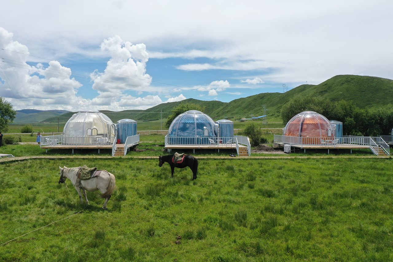 全透明星空房，提升游客的住宿体验和享受感